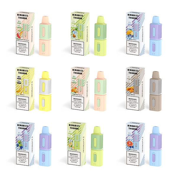 Binaries Cabin TH6000 Disposable | 6000 Puffs | 12mL | 50mg | MOQ 10 | Group Photo