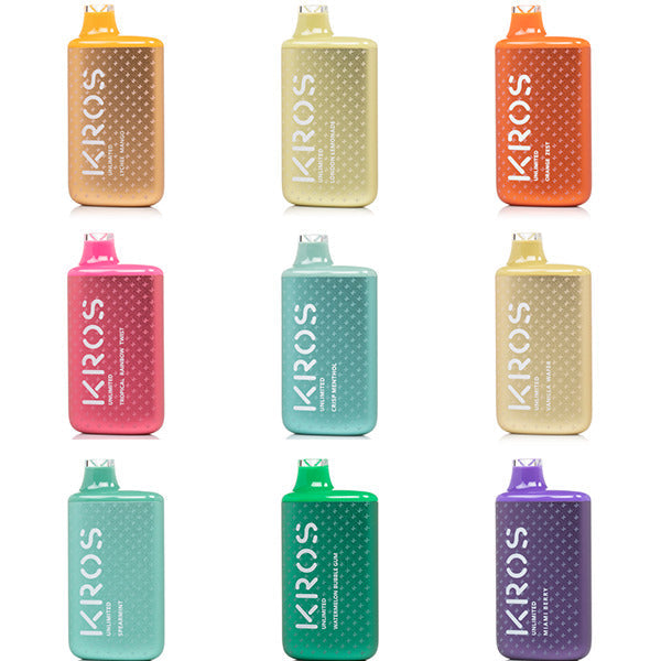 Kros Unlimited Disposable | 6000 puffs | 14mL | 50mg | MOQ 10 | Group Photo