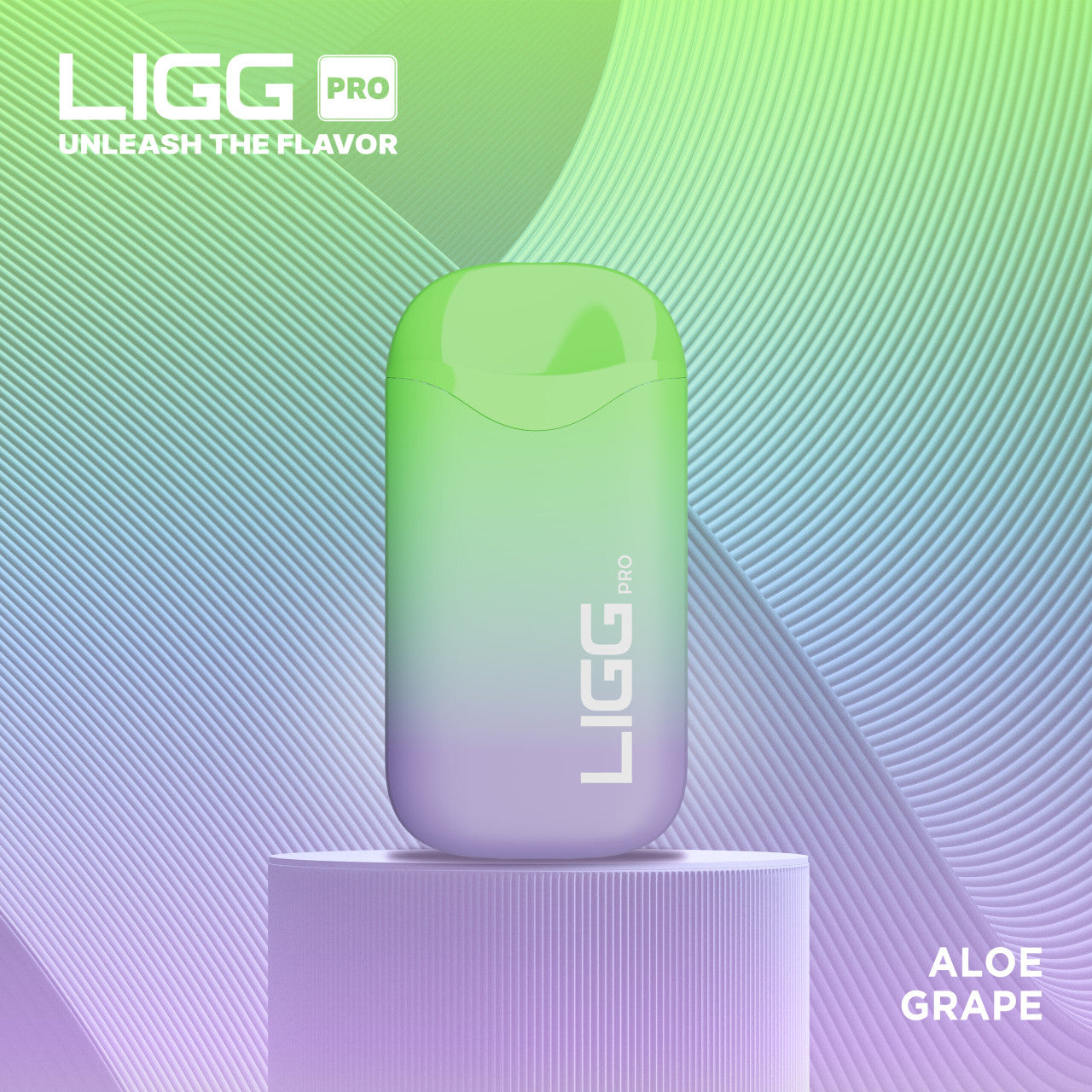 Ligg Pro Disposable | 5500 Puffs | 14mL  | 50mg | MOQ 10 | Aloe Grape