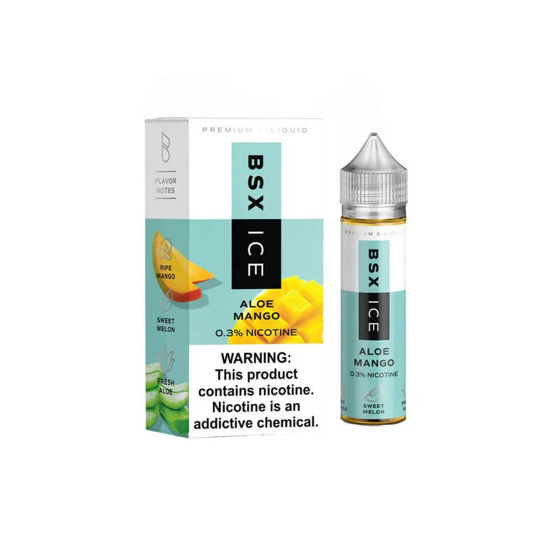 GLAS BSX TFN Series E-Liquid | 0mg | 60mL | (Freebase) | Aloe Mango Ice with Packaging