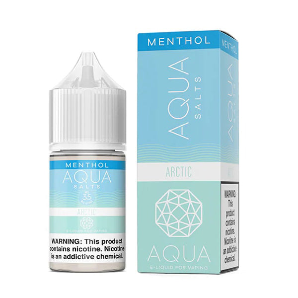 Aqua Salt Series E-Liquid | 30mL | (Salt Nic) | Arctic Menthol with packaging