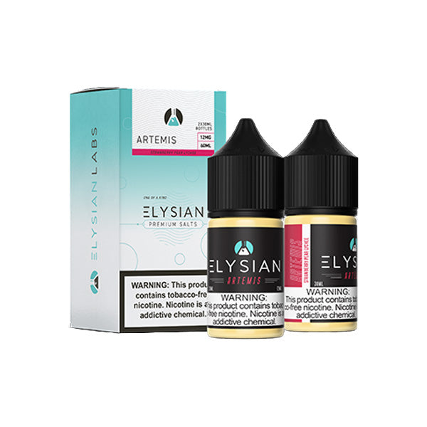 Elysian Salt Series E-Liquid | x2-30mL | (Salt Nic) | 12mg | Artemis with packaging
