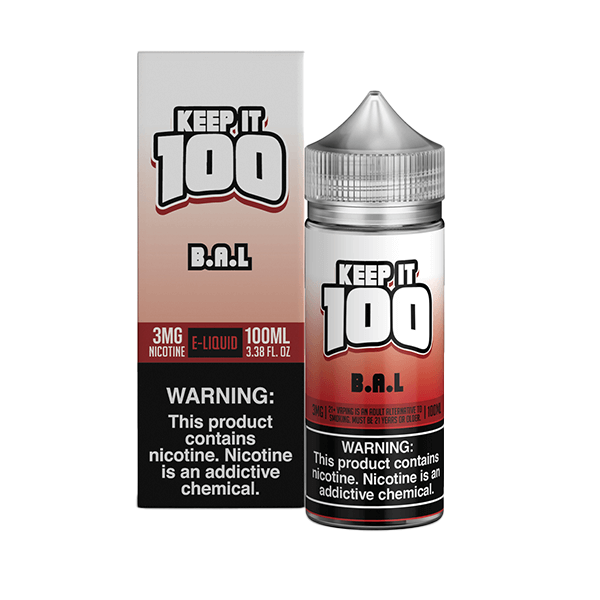 Keep It 100 TFN Series E-Liquid 0mg | 100mL (Freebase) | BAL with Packaging