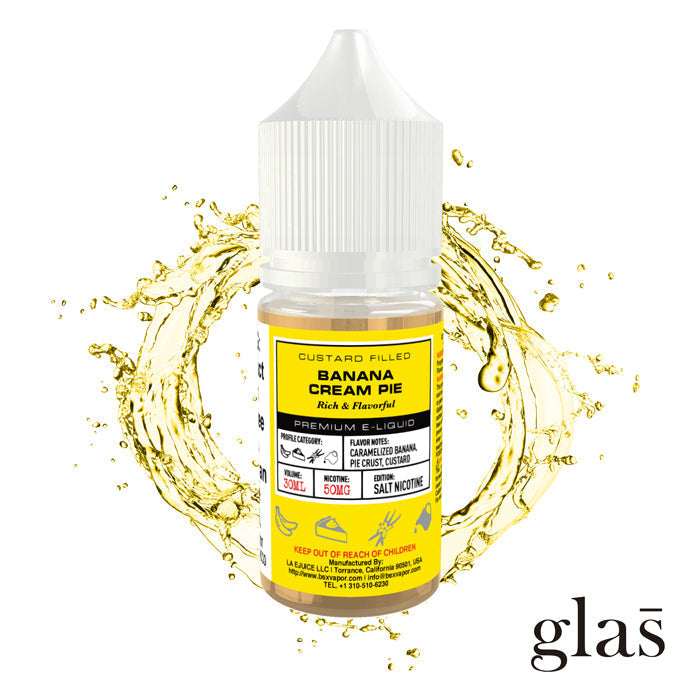 GLAS BSX TFN Salt Series E-Liquid | 50mg | 30mL | (Salt Nic) | Banana Cream Pie
