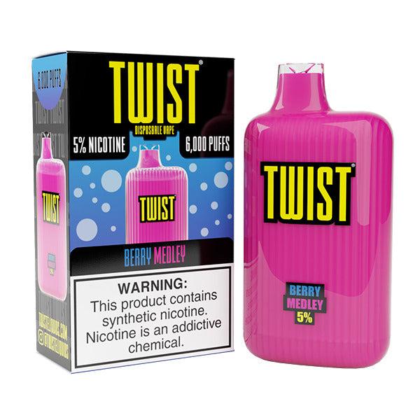 Twist Disposable 6000 | 15mL | 50mg | | MOQ 10 | Berry Medley with packaging