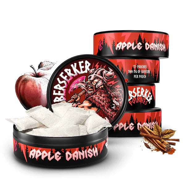 Berserker (Caffeine Pouch)(15ct Can)(5pc Display) - Apple Danish