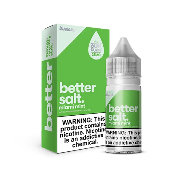 Vapetasia Salt Series E-Liquid 30mL (Salt Nic) | Better Salt Miami Mint with Packaging