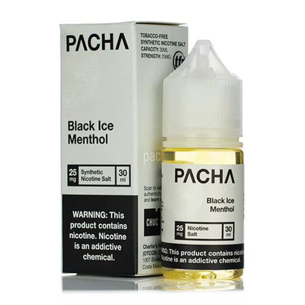 Pachamama TFN Salt Series E-Liquid | 30mL | (Salt Nic) | Black Ice Menthol with packaging