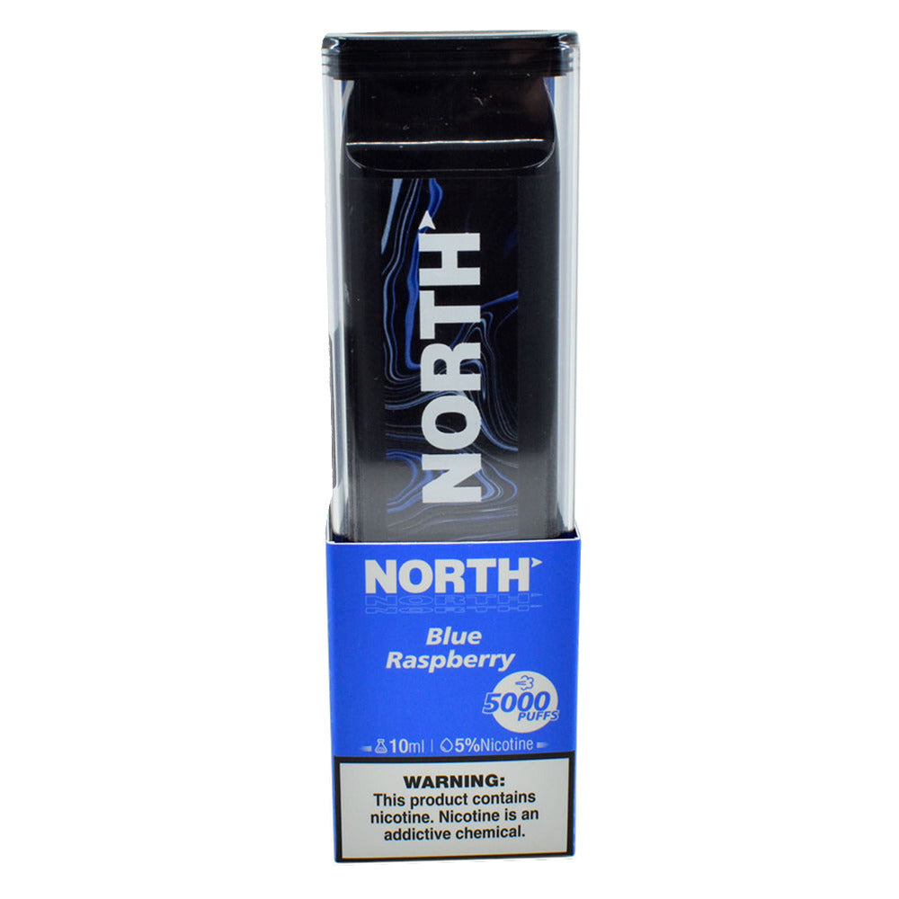 North Disposable | 5000 Puffs | 10mL | 50mg | MOQ 10 | Blue Raspberry with Packaging