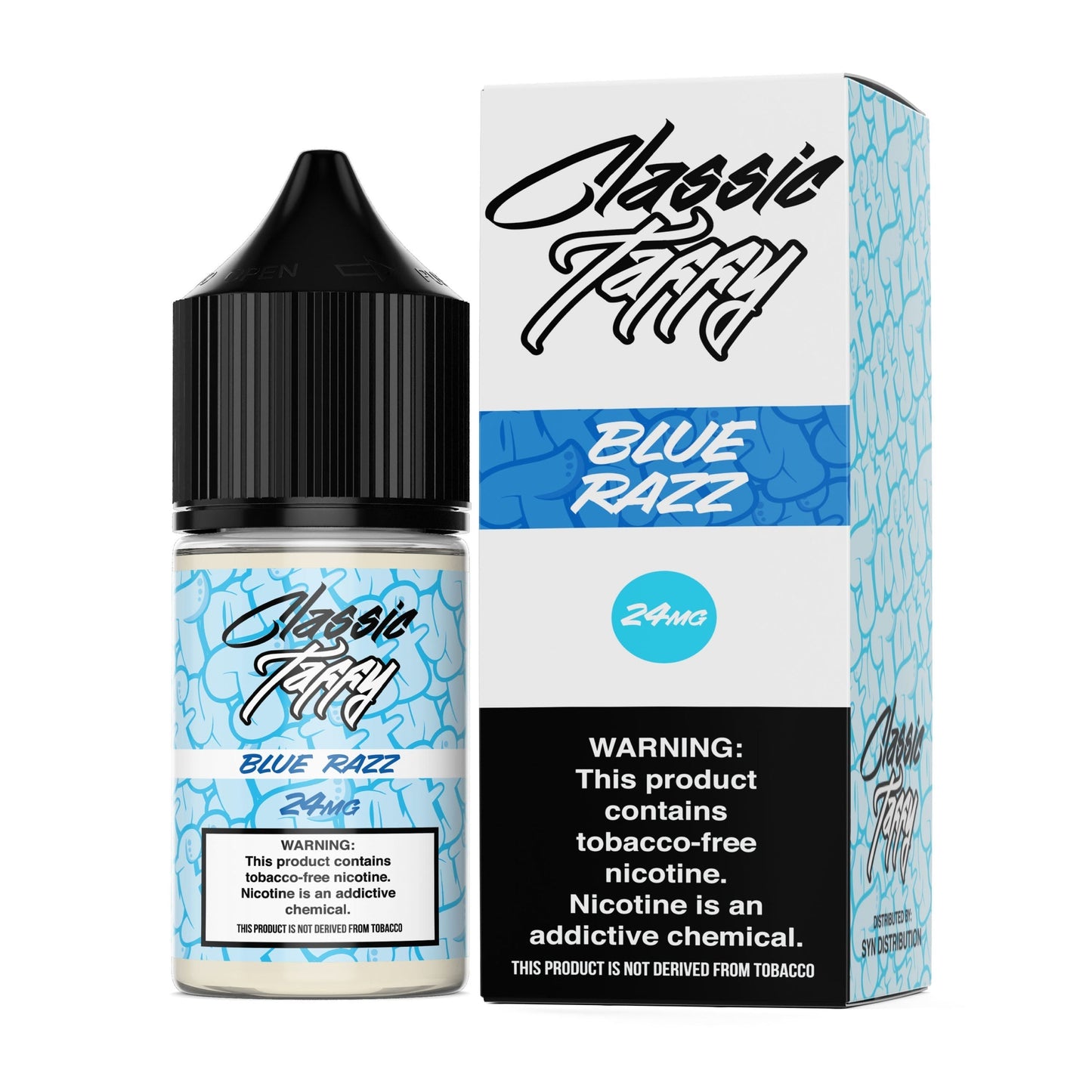 Syn Liquids Salt Series E-Liquid 30mL | Blue Razz with packaging