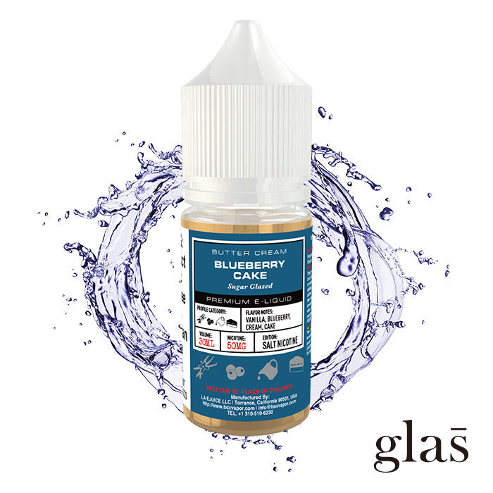 GLAS BSX TFN Salt Series E-Liquid | 50mg | 30mL | (Salt Nic) | Blueberry Cake