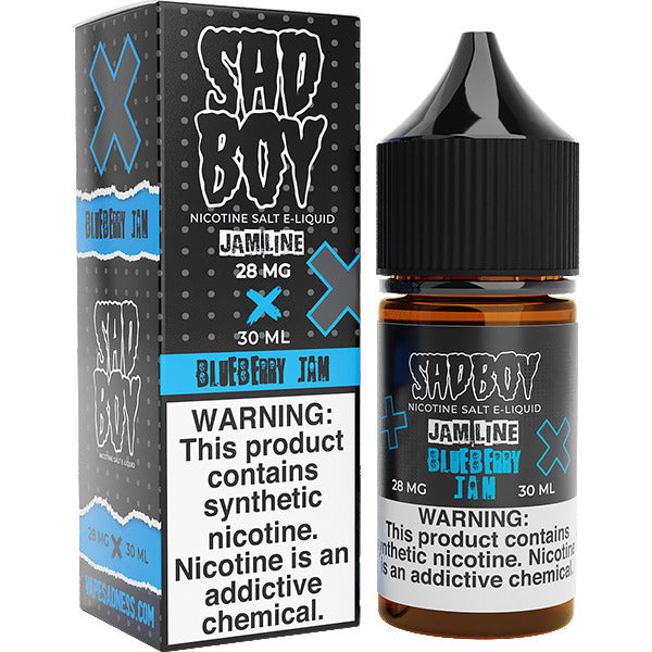 Sadboy Salt Series E-Liquid | 30mL (Salt Nic) | 28mg | Blueberry Jam with packaging