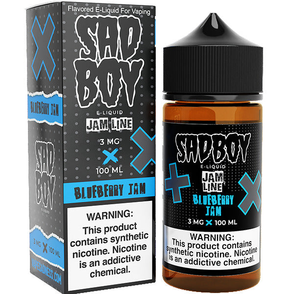Sadboy Series E-Liquid | 3mg | 100ml | Blueberry Jam with Packaging