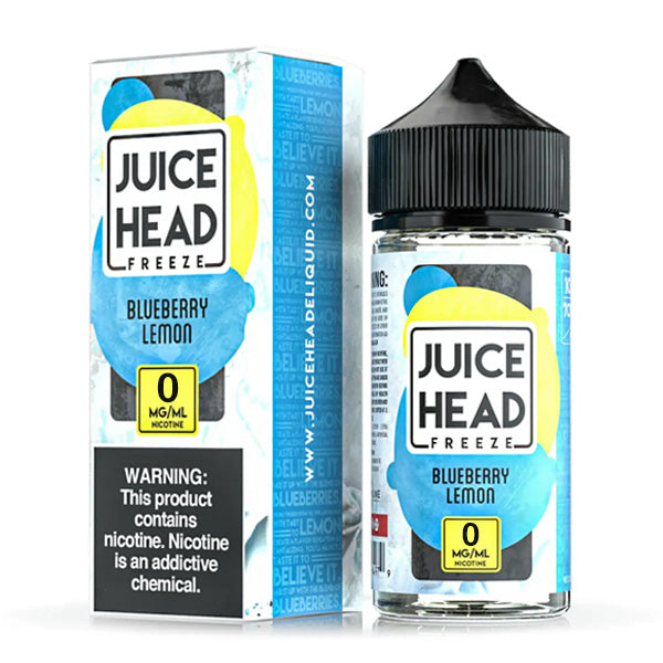 Juice Head Series E-Liquid | 100mL | 0mg | (Freebase) | Blueberry Lemon Freeze with Packaging