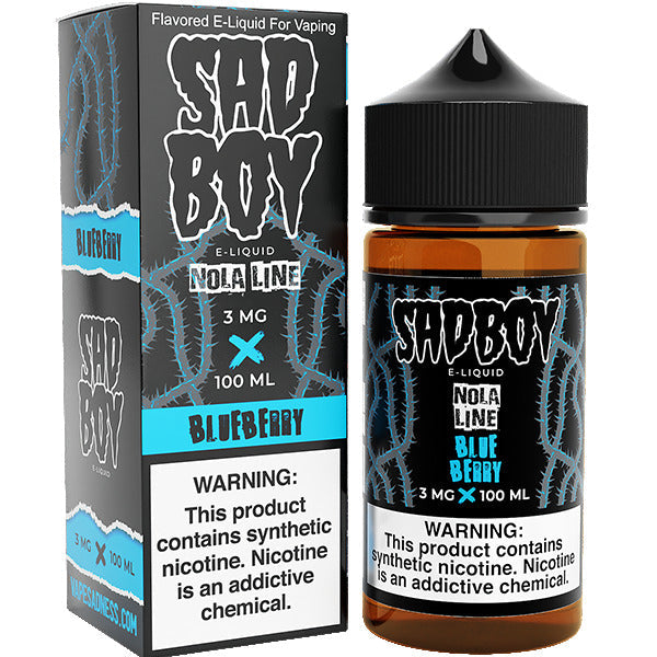 Sadboy Series E-Liquid | 3mg | 100ml | Blueberry with Packaging