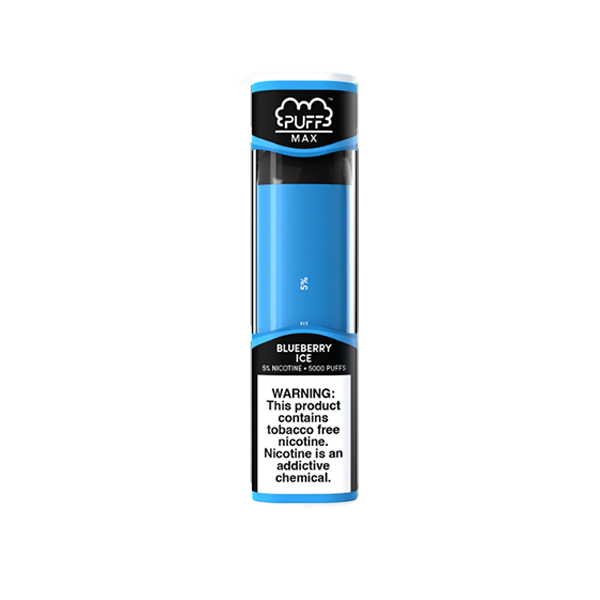 Puff Max Disposable 5000 Puffs 11mL 50mg | MOQ 10 | Blueberry Ice with Packaging