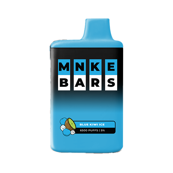 MNKE Bars Disposable | 6500 Puffs | 16mL | 50mg | MOQ 5 | Blue Kiwi Ice