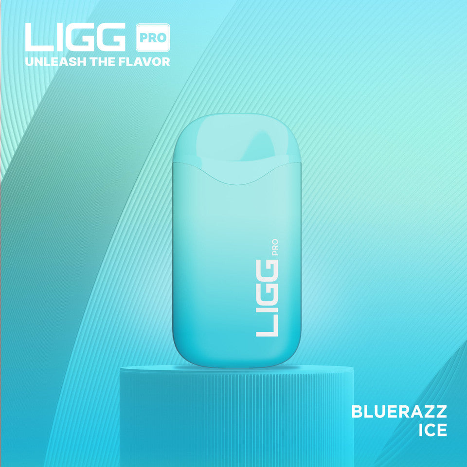 Ligg Pro Disposable | 5500 Puffs | 14mL  | 50mg | MOQ 10 | Bluerazz Ice
