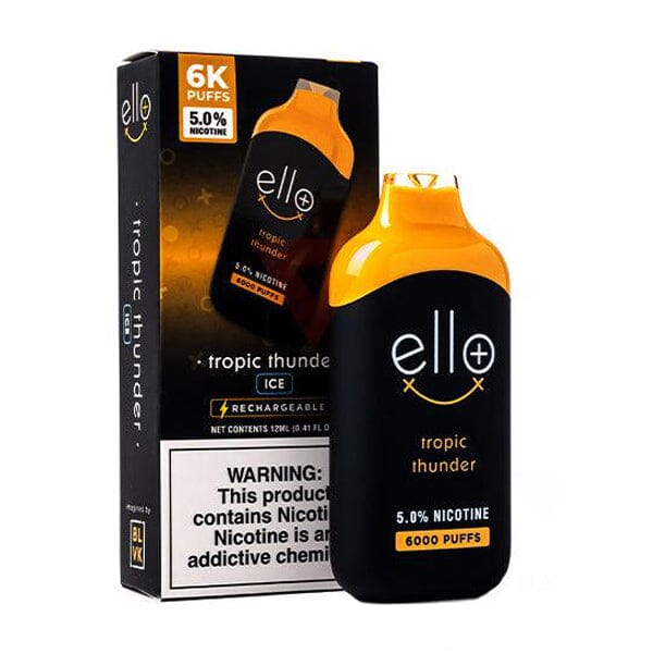 BLVK Ello Plus Disposable | 6000 Puffs | 12mL | 50mg | MOQ 10 | Tropic Thunder with Packaging