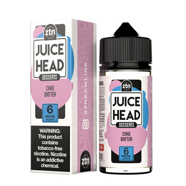 Juice Head Series E-Liquid | 100mL | 6mg | (Freebase) | Cake Batter with Packaging
