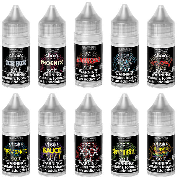 Chain Vapez Salt Series E-Liquid | 30mL | Group Photo