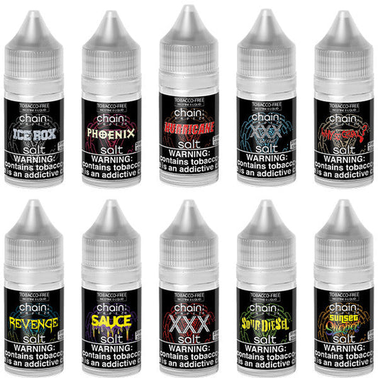 Chain Vapez Salt Series E-Liquid | 30mL | Group Photo