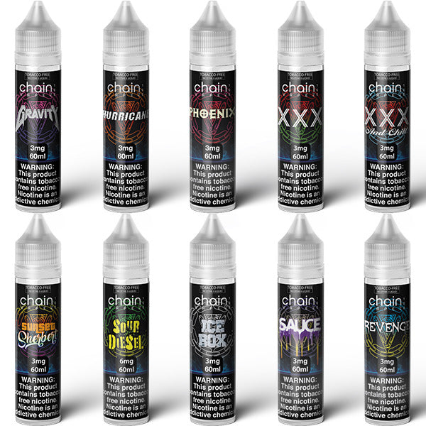 Chain Vapez Series E-Liquid | x2-60mL (120mL) | Group Photo