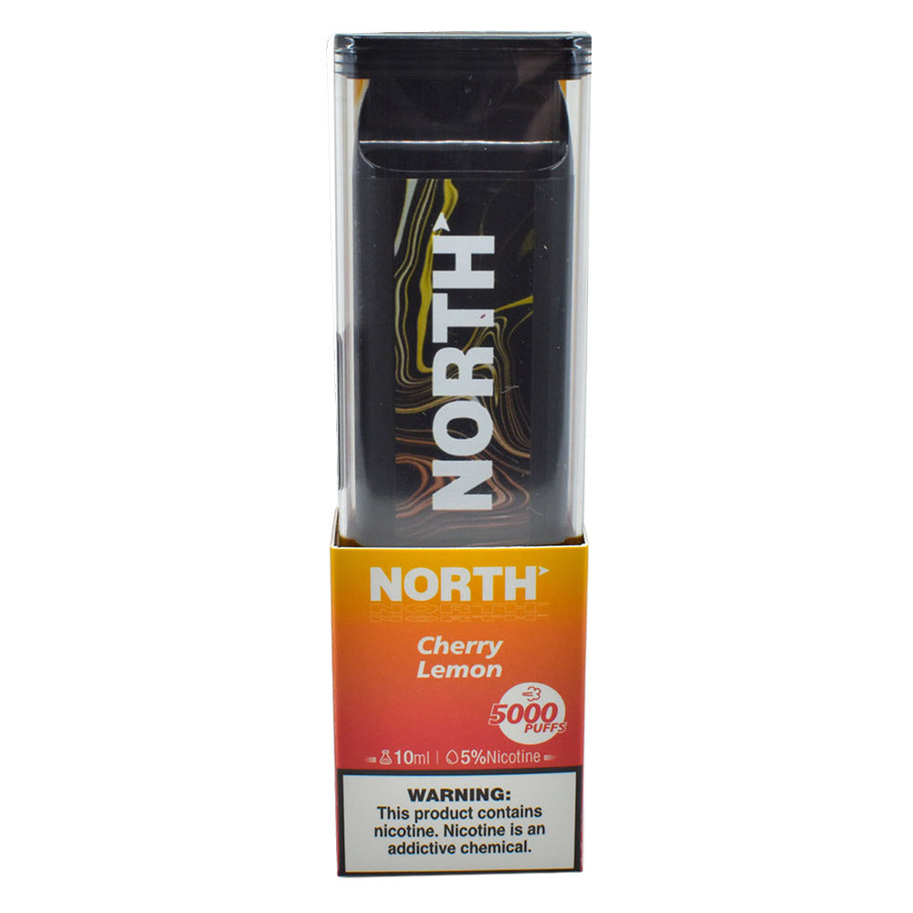 North Disposable | 5000 Puffs | 10mL | 50mg | MOQ 10 | Cherry Lemon with Packaging