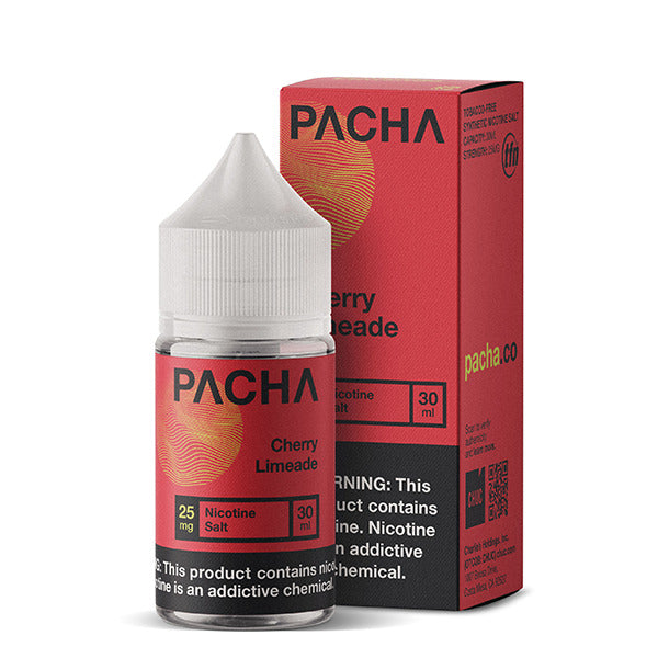 Pachamama TFN Salt Series E-Liquid | 30mL | (Salt Nic) | Cherry Limeade with packaging