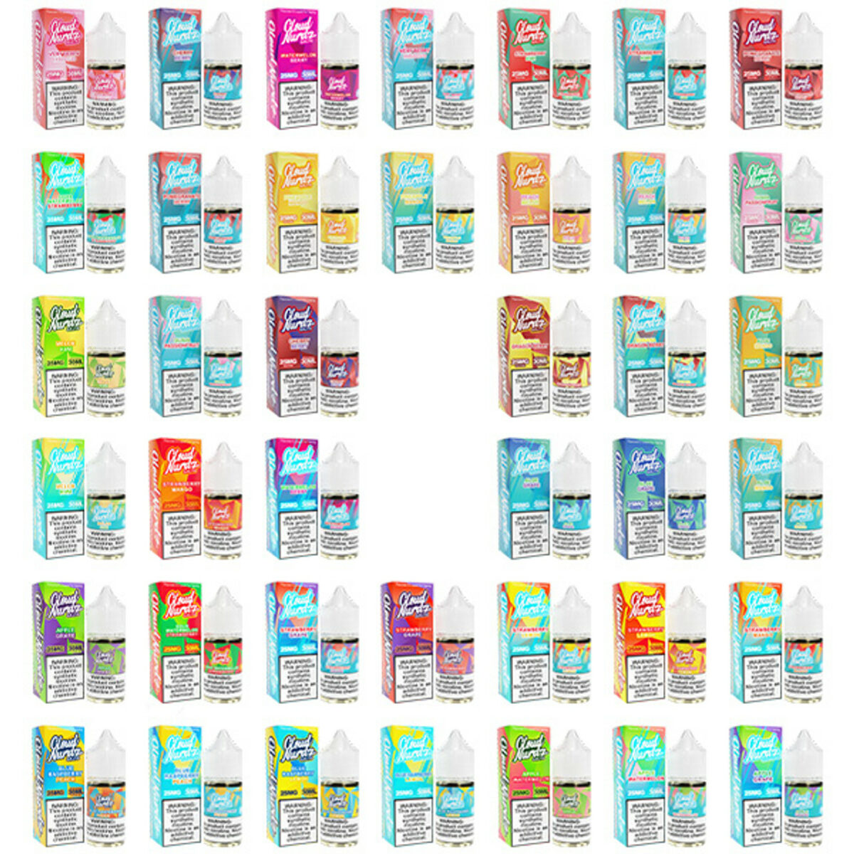 Cloud Nurdz Salt Series E-Liquid 30mL Group Photo