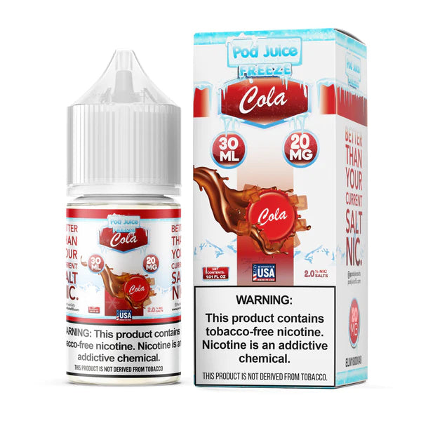 Pod Juice Salt Series E-Liquid | 30mL | 20mg | Cola Freeze