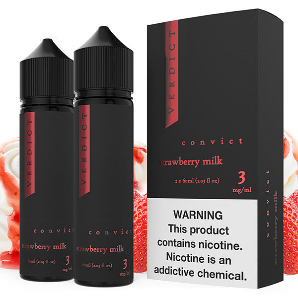 Verdict Series E-Liquid | x2-60mL | (Freebase) | 3mg | Convict with packaging