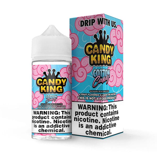 Candy King Series E-Liquid | 100mL | 6mg | Freebase | Cotton Candy with Packaging