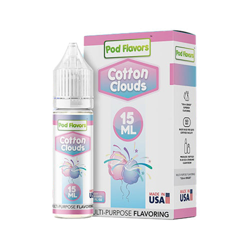 Pod Flavors Multi-Purpose Flavoring 15mL | Cotton Clouds with Packaging