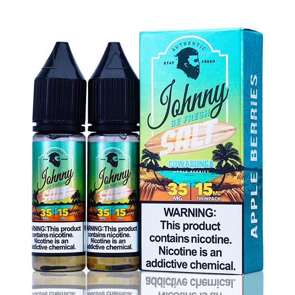 Johnny AppleVapes Salt Series E-Liquid | x2-15mL | 35mg | Cowabunga with packaging