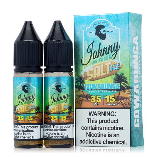 Johnny AppleVapes Salt Series E-Liquid | x2-15mL | 35mg | Cowabunga Ice with packaging