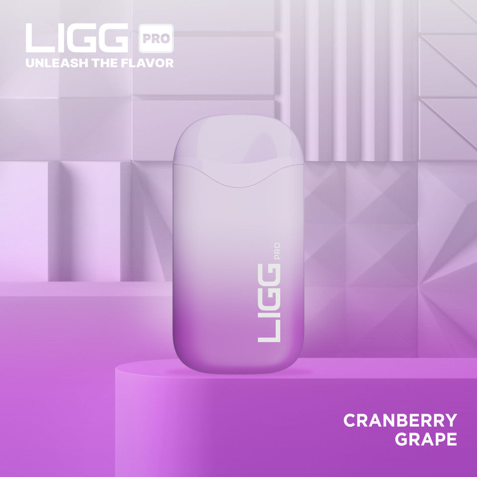 Ligg Pro Disposable | 5500 Puffs | 14mL  | 50mg | MOQ 10 | Cranberry Grape