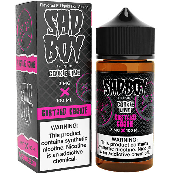 Sadboy Series E-Liquid | 3mg | 100ml | Custard Cookie with Packaging