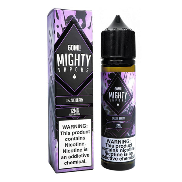 Mighty Vapors Series E-Liquid | 60mL | 12mg | Dazzle Berry with packaging