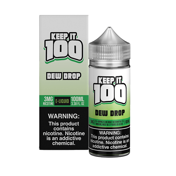 Keep It 100 TFN Series E-Liquid 0mg | 100mL (Freebase) | Dew Drop with Packaging