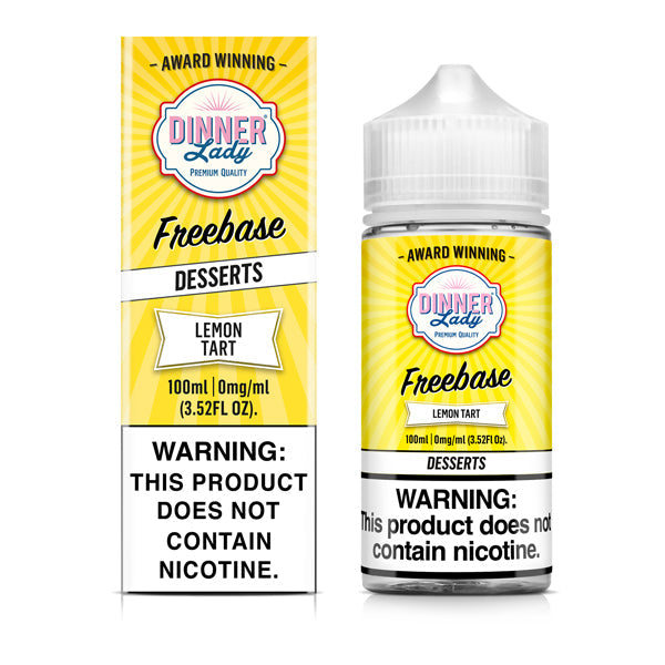 Dinner Lady TF-Nic Series E-Liquid 100mL (Freebase) | Lemon Tart with Packaging