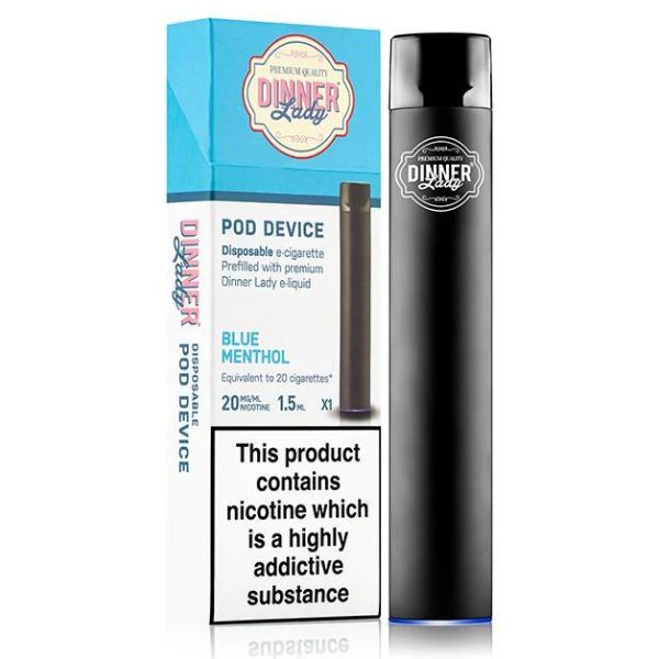 Dinner Lady Disposable E-Cigs Blue Menthol