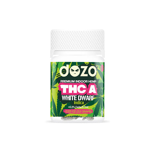 Dozo – Delta 9 + THC-A Premium Indoor Hemp 3.5g | White Dwarf