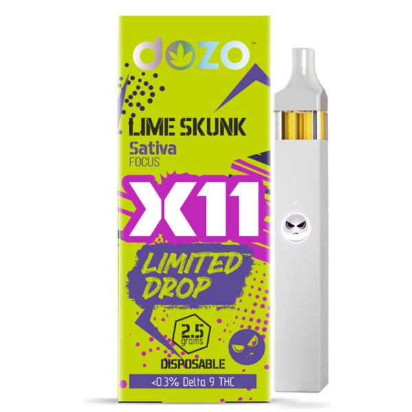 Paranoic – X11 Live Resin + Delta 11 + HHC + THCP + THCJD Disposable 2.5g | Lime Skunk with Packaging