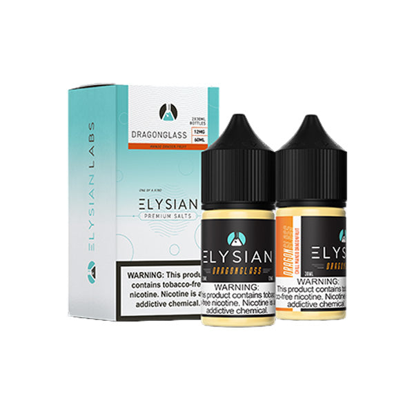 Elysian Salt Series E-Liquid | x2-30mL | (Salt Nic) | 12mg | Dragon Glass with Packaging