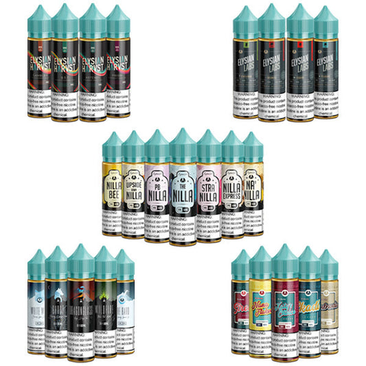 Elysian Series E-Liquid | 120mL | (Freebase) | 0mg | Group Photo