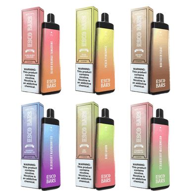 Esco Bars Mega Mesh Disposable 5000 Puffs 14mL 50mg | MOQ 10 | Group Photo with Packaging