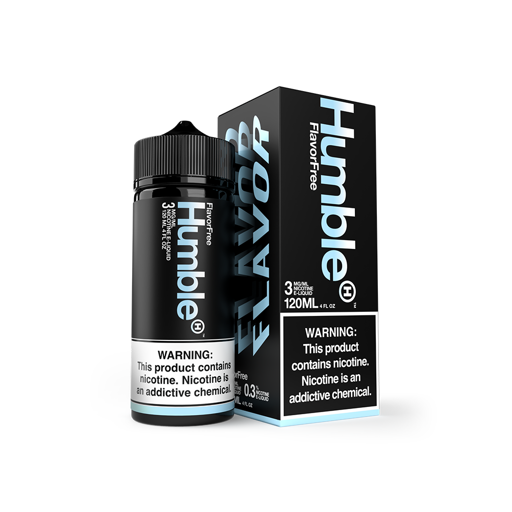 Humble TFN Series E-Liquid | 3mg | 120mL | Freebase | Flavor Free with packaging