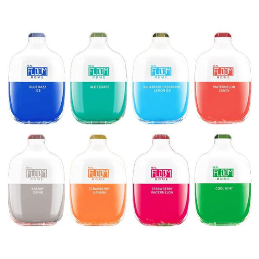 Floom Rome Disposable | 4000 Puffs | 10mL | 50mg | MOQ 5 | Group Photo