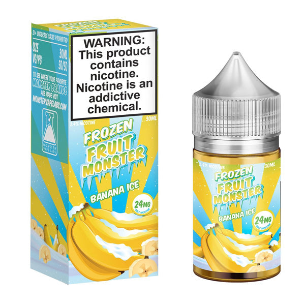 Jam Monster Salt Series E-Liquid | 30mL | 24mg | Frozen Banana Ice with packaging